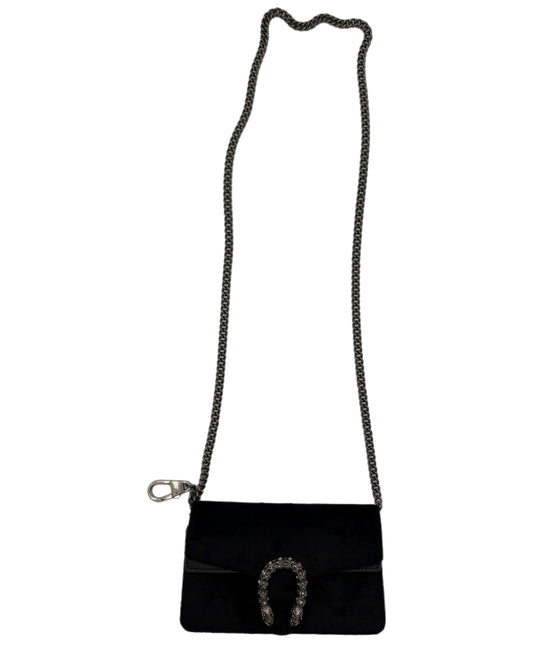 Gucci Dionysus Mini Black Velvet shoulder bag