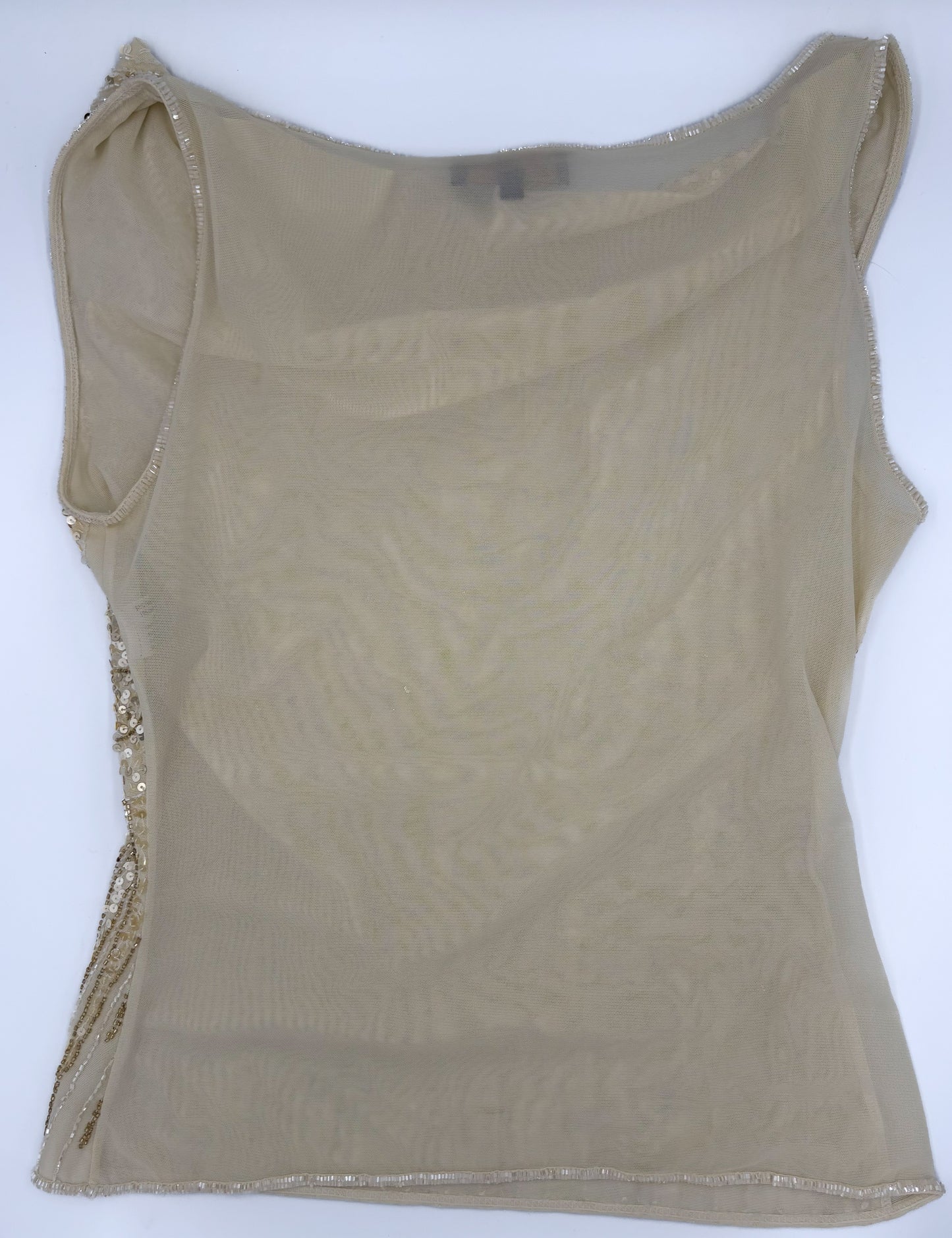 Luisa Spagnoli Beaded Cowl Neck Top- Size S