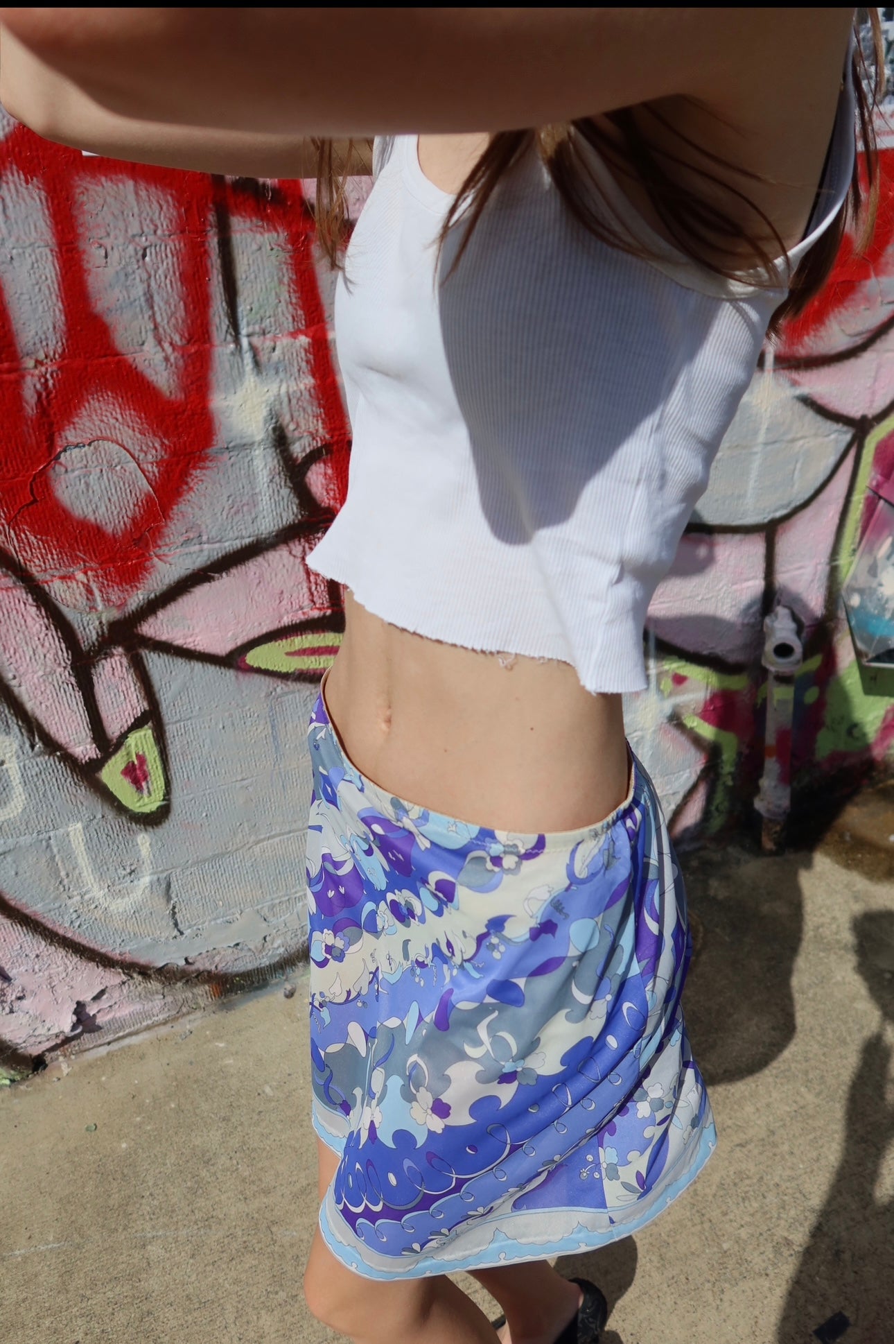 Vintage 1960s Emilio Pucci Silk Skirt