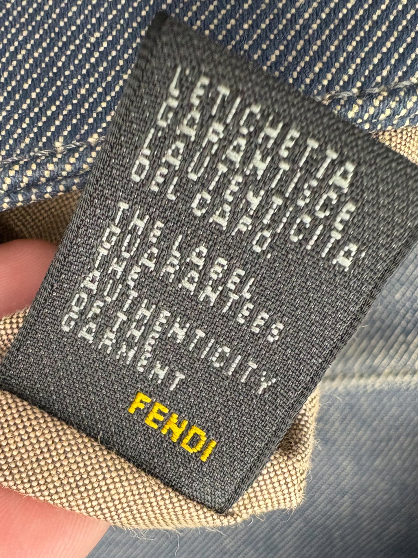 Fendi Chef in Denim Vintage