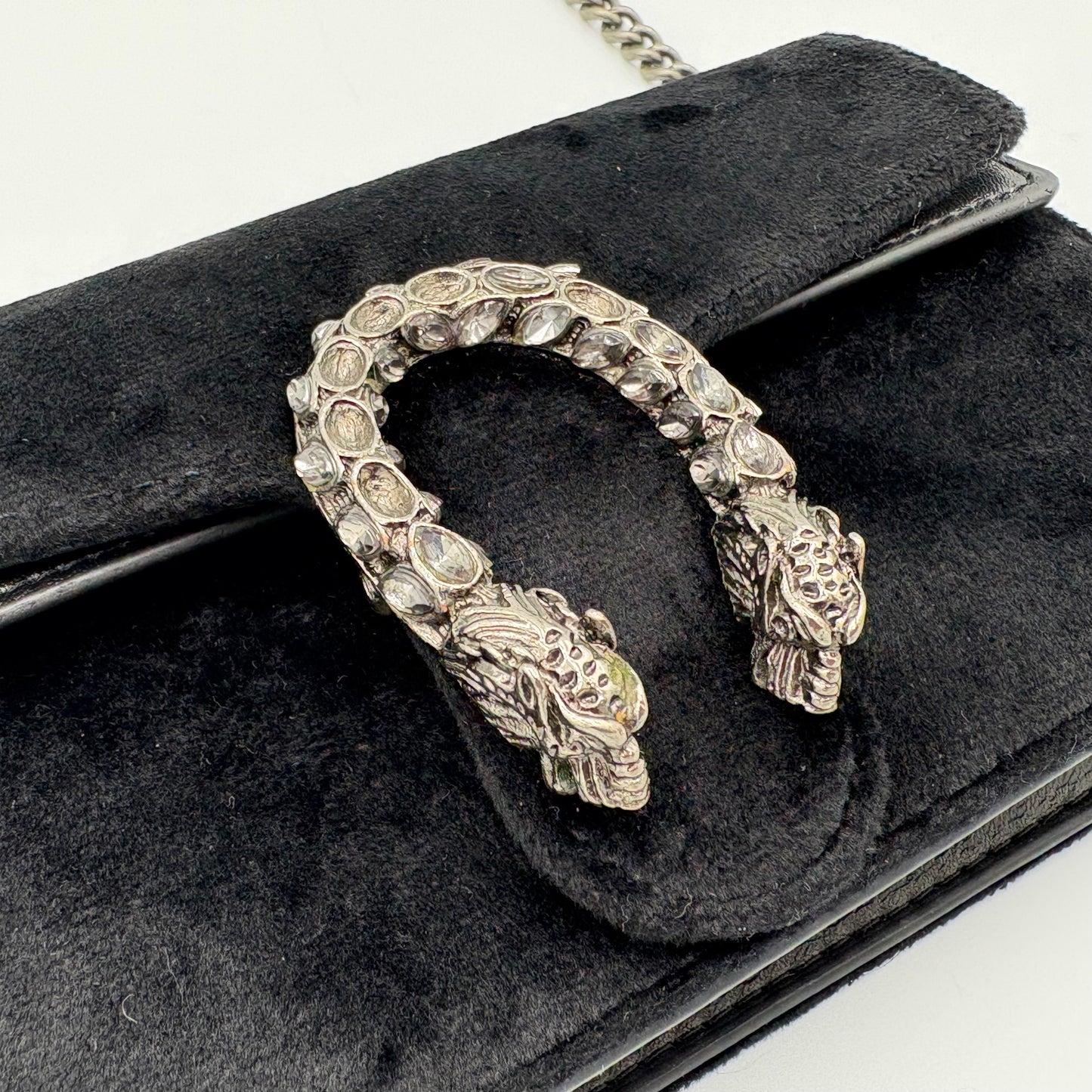 Gucci Dionysus Mini Black Velvet shoulder bag