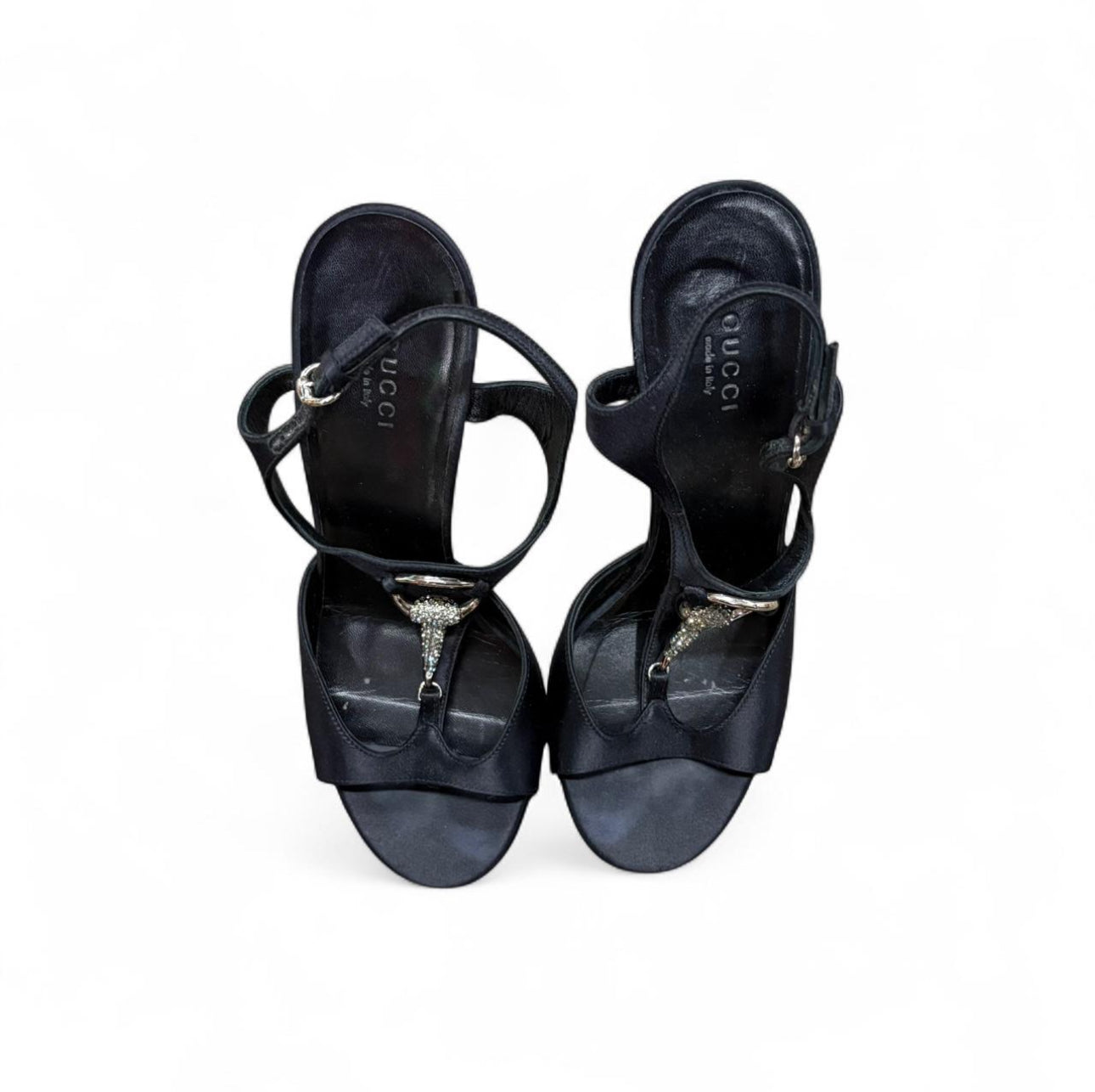 Gucci Rhinestone Horse-bit Heels - size 38