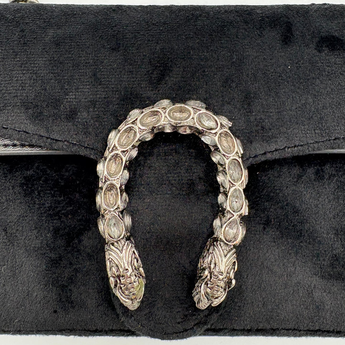 Gucci Dionysus Mini Black Velvet shoulder bag