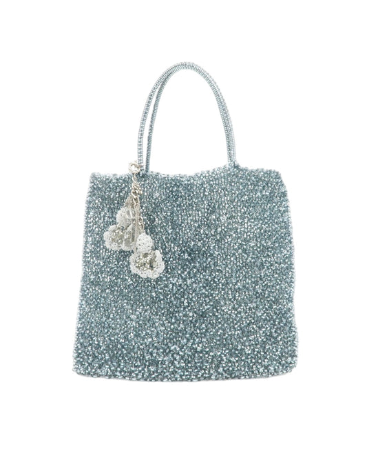 ANTEPRIMA PVC Wire Tote Bag -Blue and silver