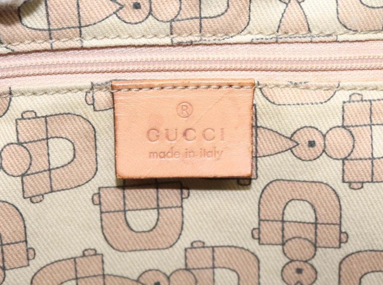 GUCCI GG Canvas Guccissima Abbey Tote Bag Ballerina Pink
