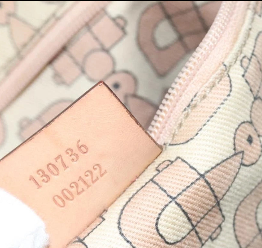GUCCI GG Canvas Guccissima Abbey Tote Bag Ballerina Pink