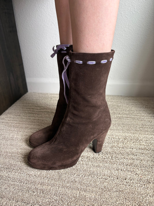 Miu Miu Suede Boots EU 37