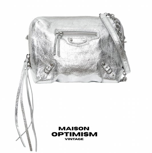 Balenciaga cross body bag metallic