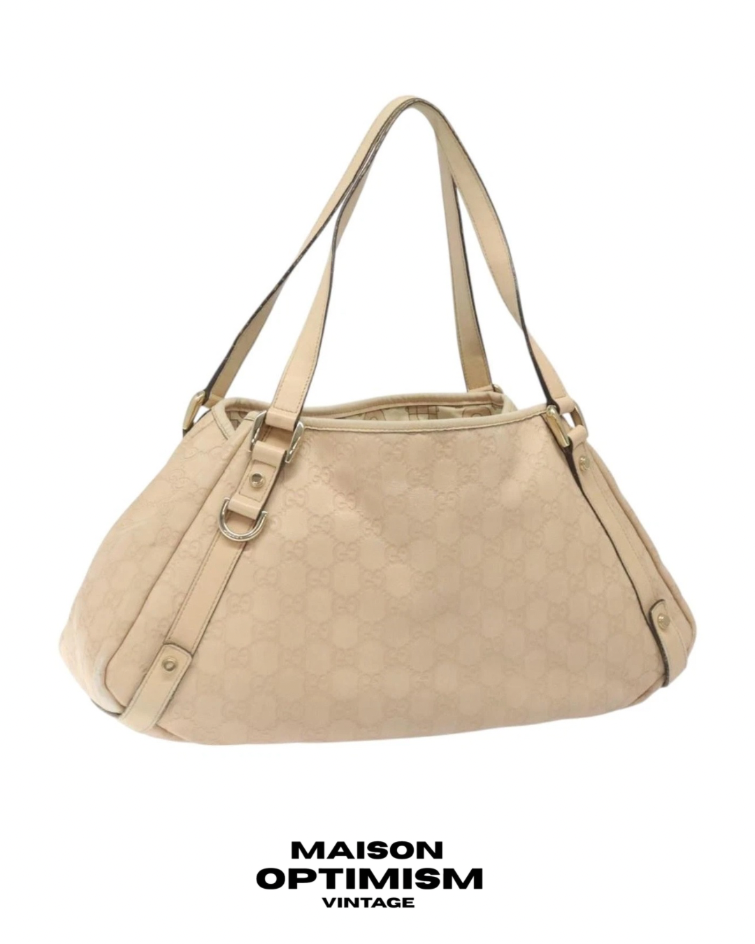 GUCCI GG Canvas Guccissima Abbey Tote Bag Ballerina Pink