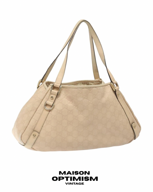 GUCCI GG Canvas Guccissima Abbey Tote Bag Ballerina Pink