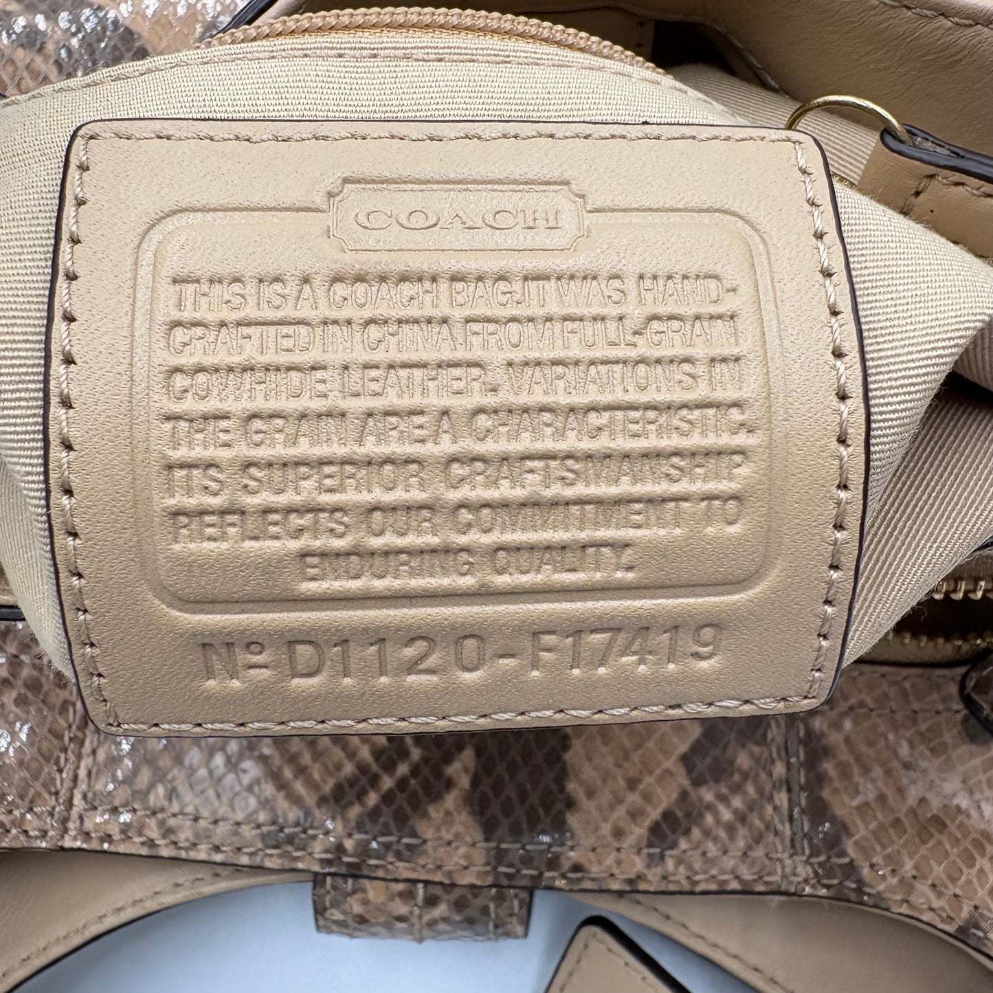 Coach Soho Lynn snakeskin Shoulder Bag