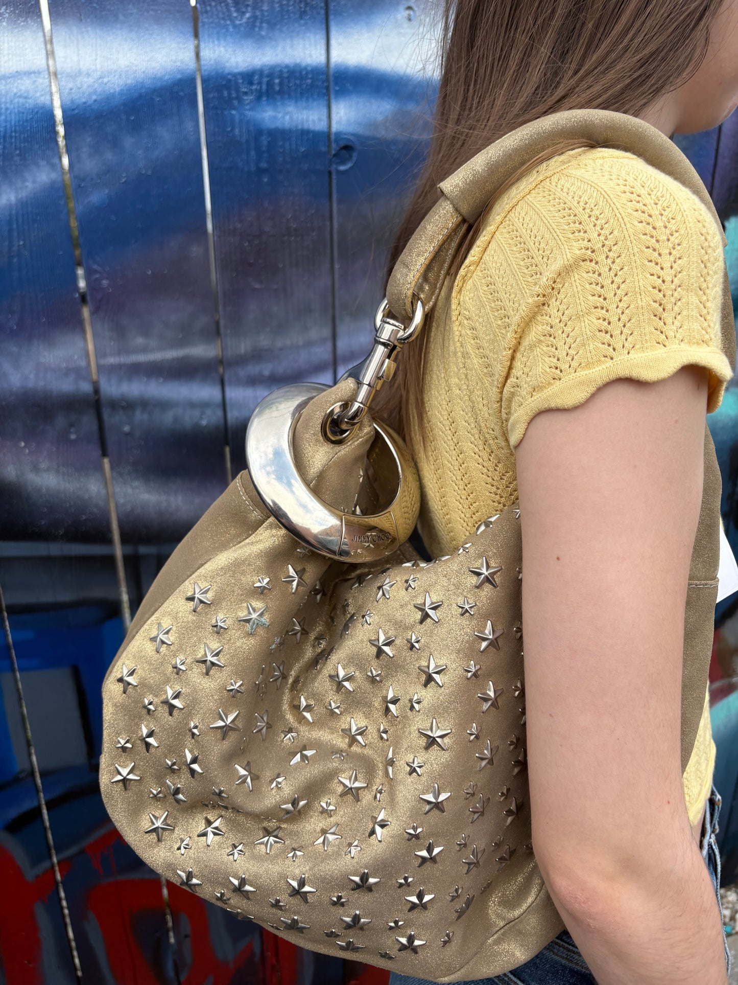 Jimmy Choo Solar Star-Studded Hobo