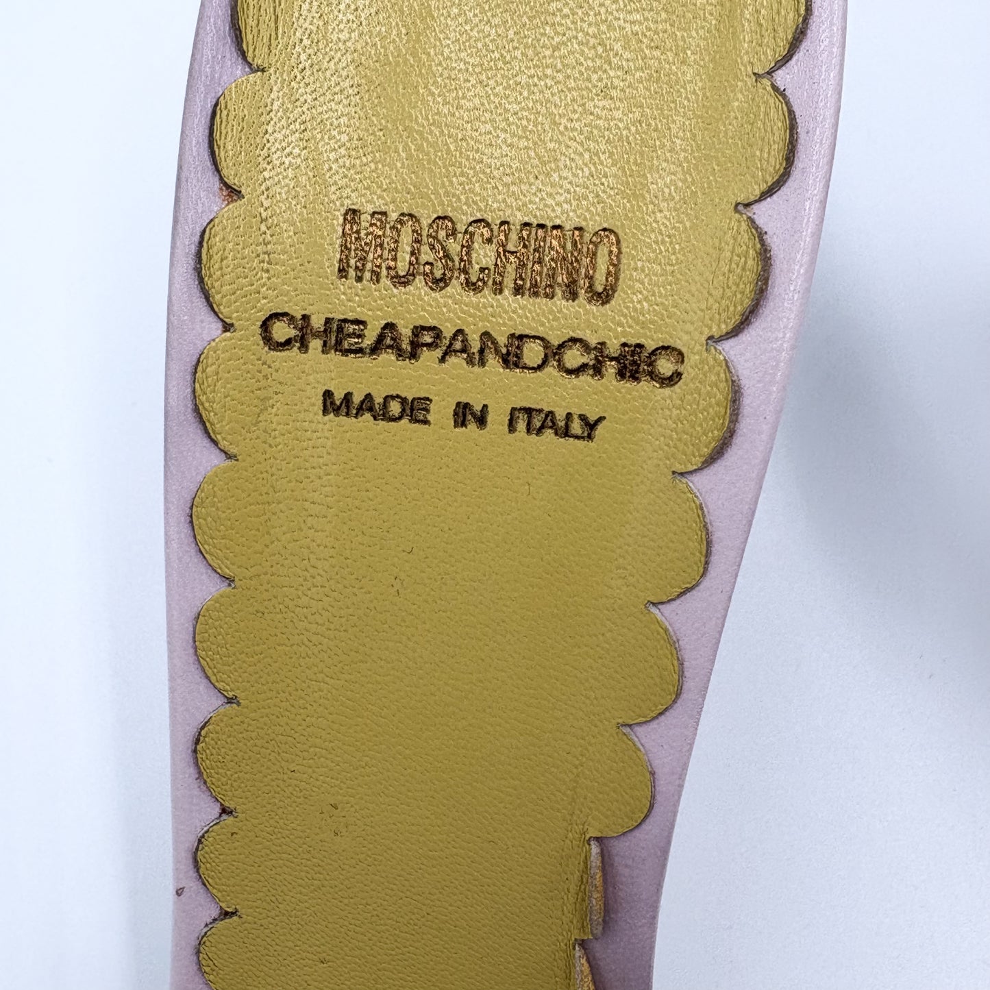 Rare Moschino Cheap and Chic Raffia Flower Heel - EU 39