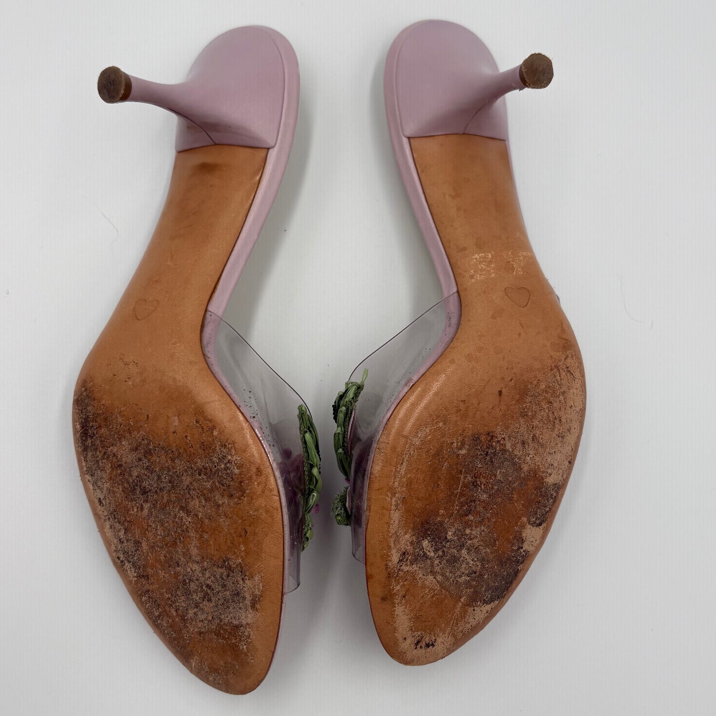 Rare Moschino Cheap and Chic Raffia Flower Heel - EU 39