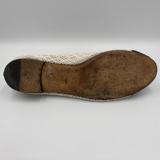 Chanel Mesh Cap Toe Ballet Flats - EU 39