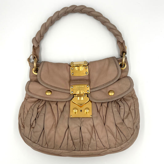 Miu Miu Matelesse Coffer Bag in Mughetto