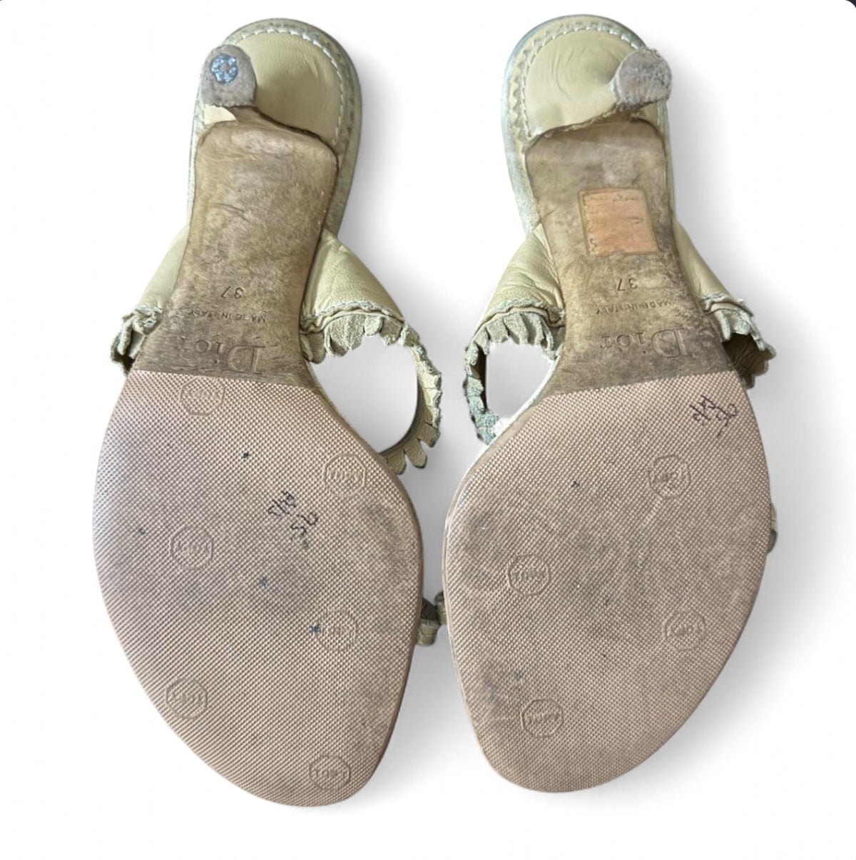 Christian Dior by John Galliano fringe sandals- EU 37
