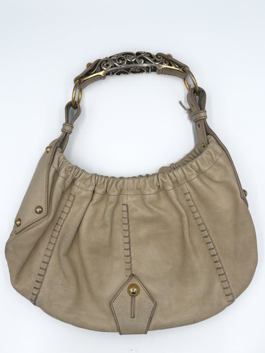 Yves Saint Laurent Mombasa Hobo Bag |Tom Ford Era| Taupe Leather