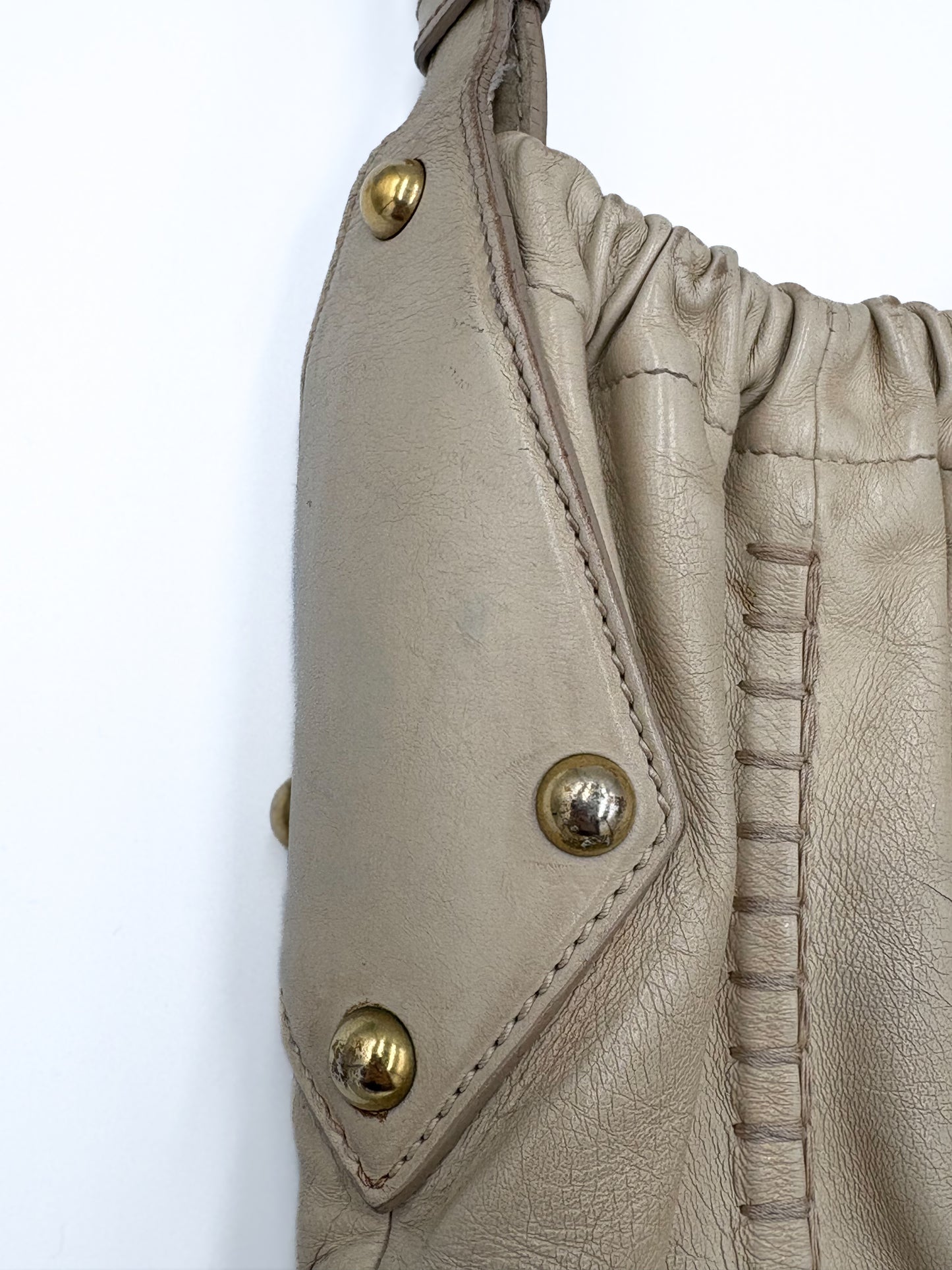 Yves Saint Laurent Mombasa Hobo Bag |Tom Ford Era| Taupe Leather