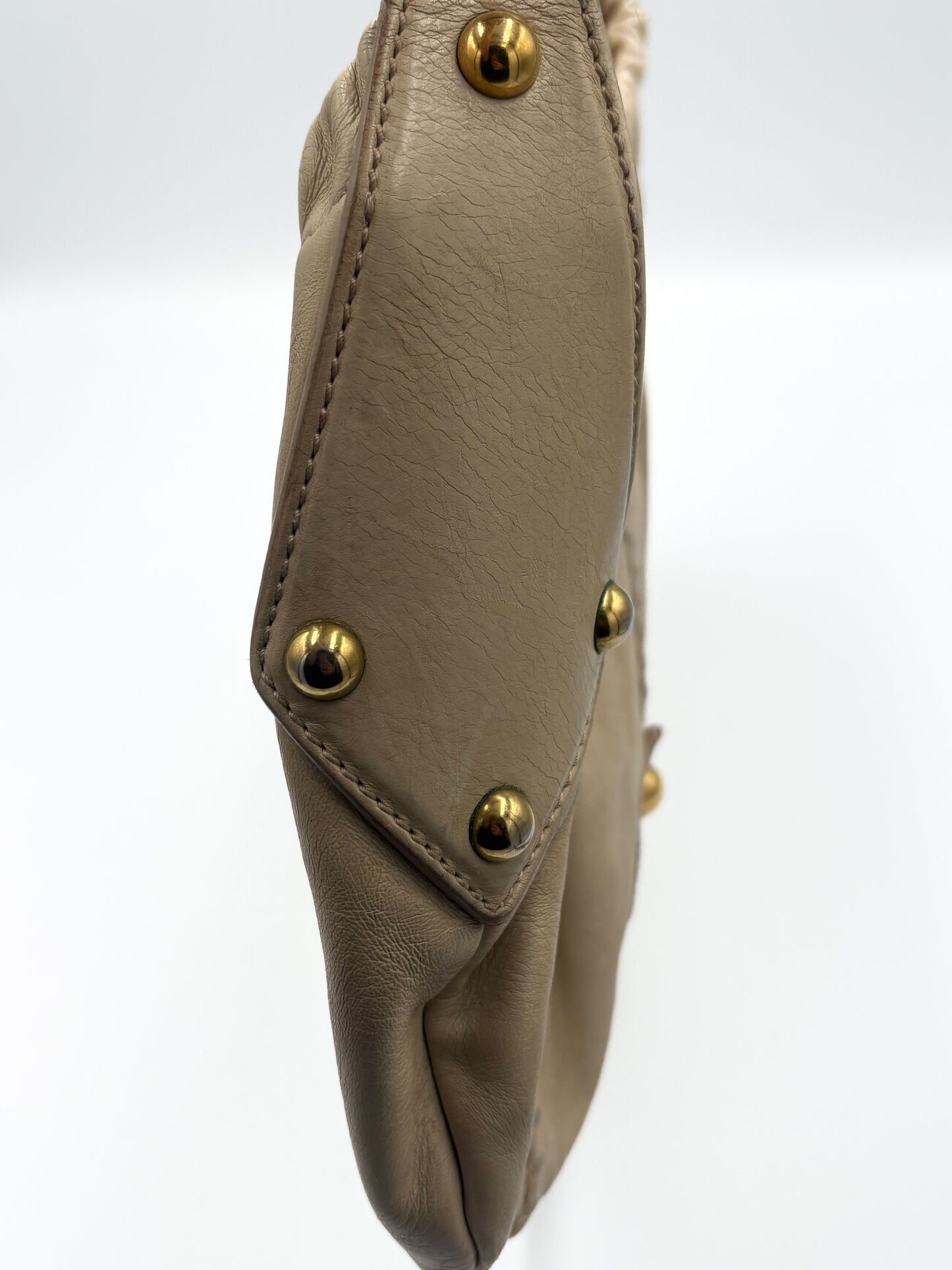 Yves Saint Laurent Mombasa Hobo Bag |Tom Ford Era| Taupe Leather