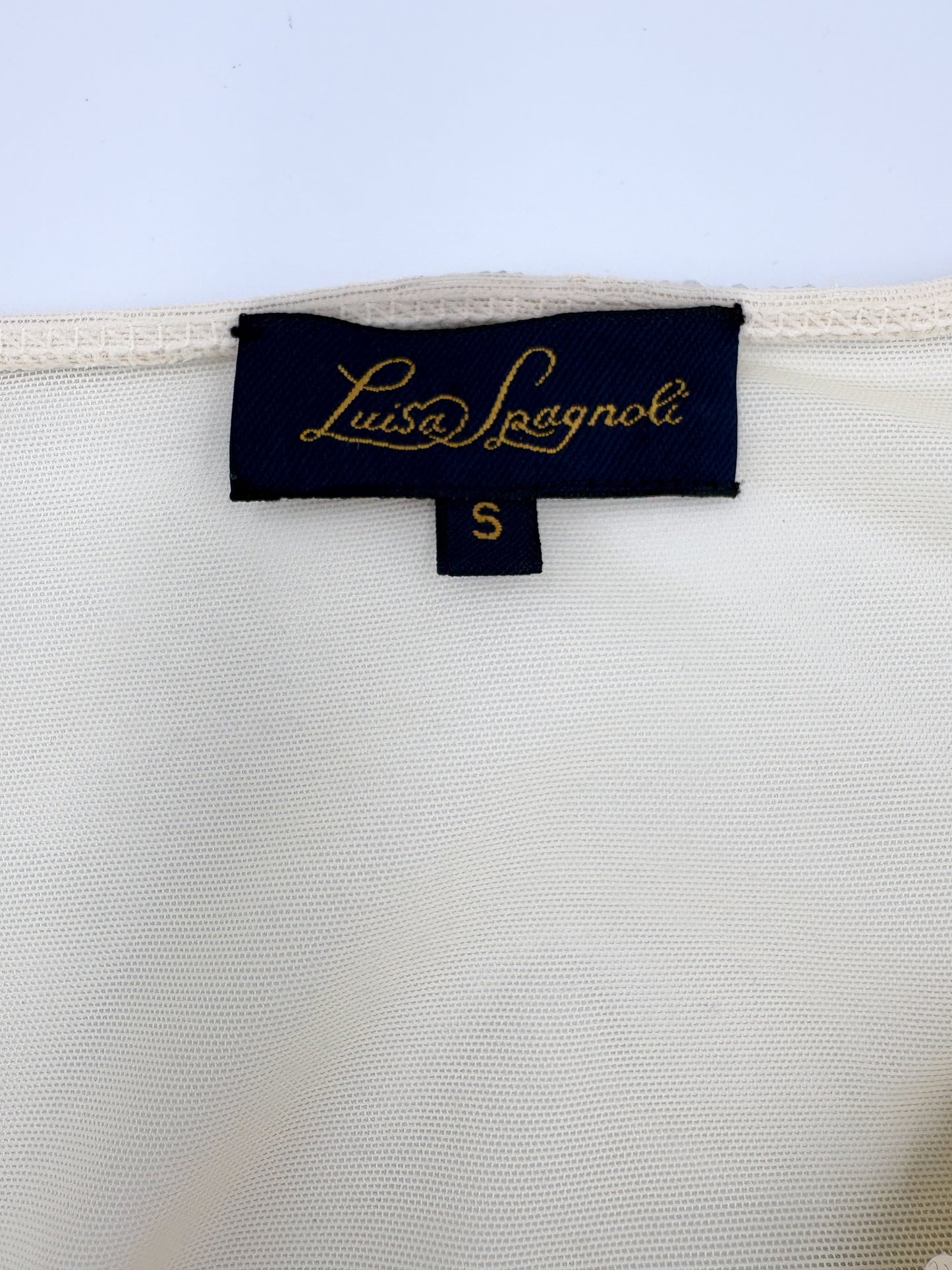 Luisa Spagnoli Beaded Cowl Neck Top- Size S