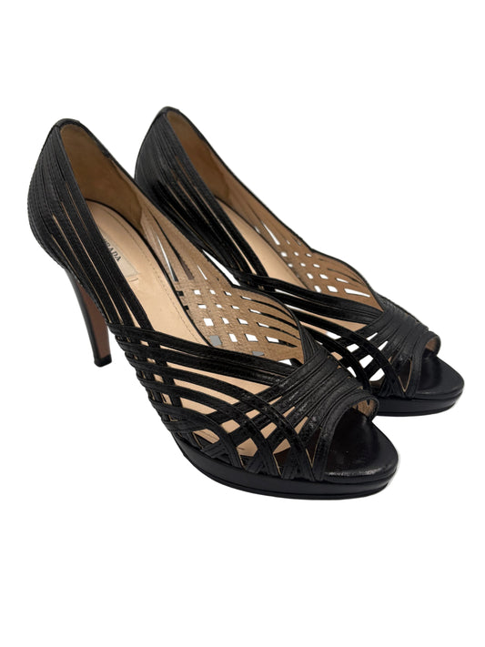 Prada Peep-Toe Vintage Pumps EU-39 1/2