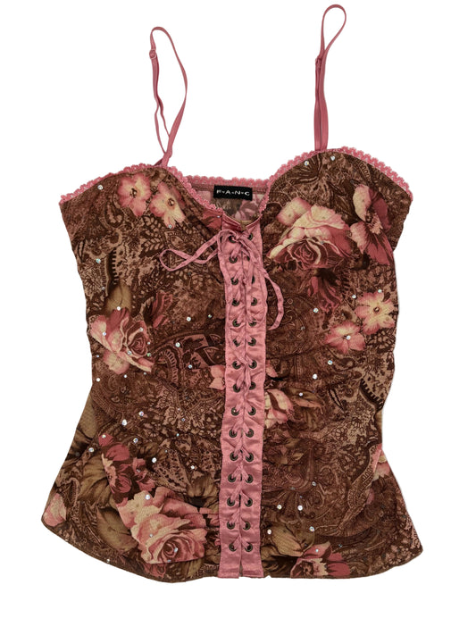 Vintage FANG Lace Up Corset - XS/ S