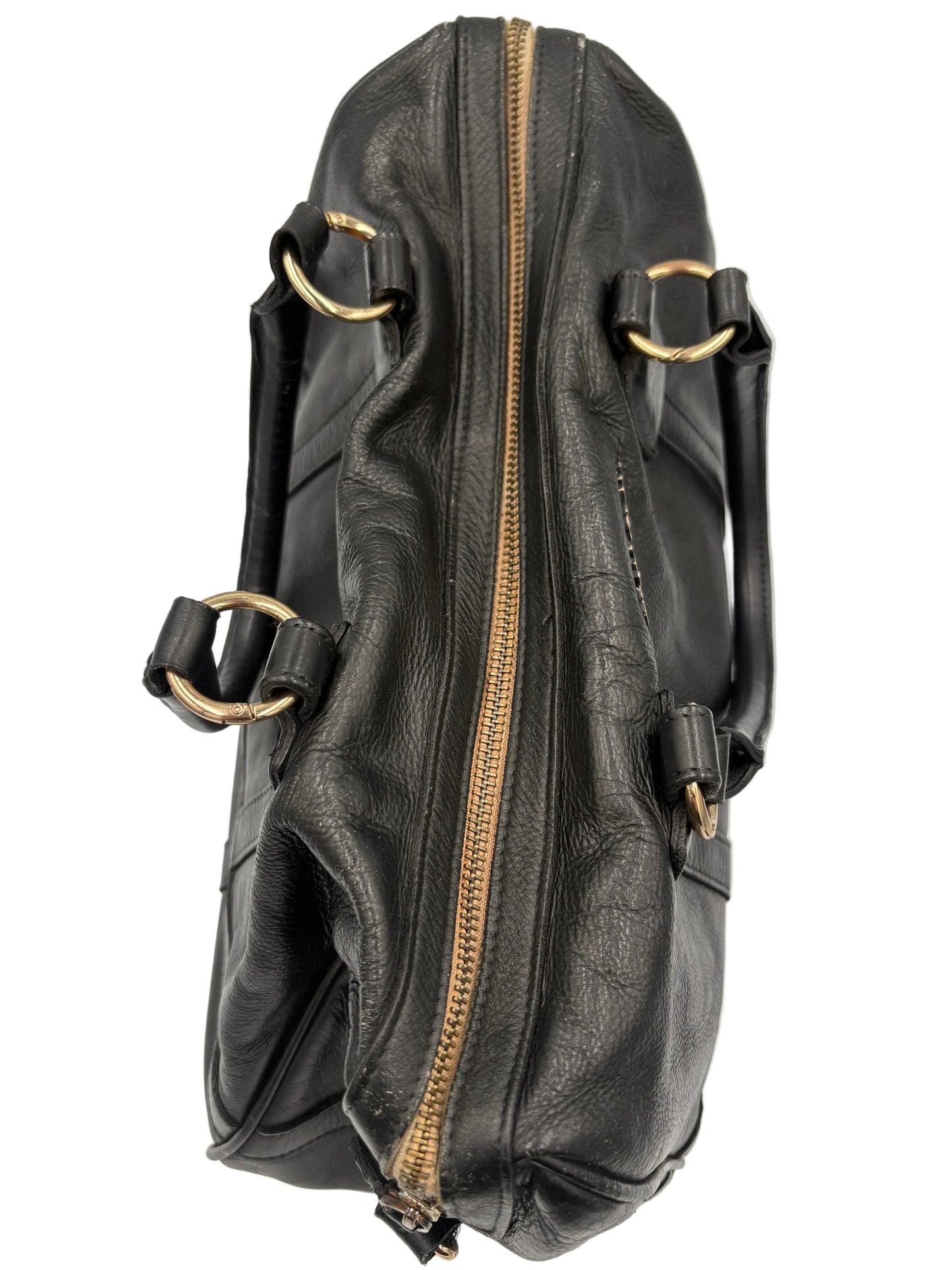 Miu Miu Black Leather Bowler Bag