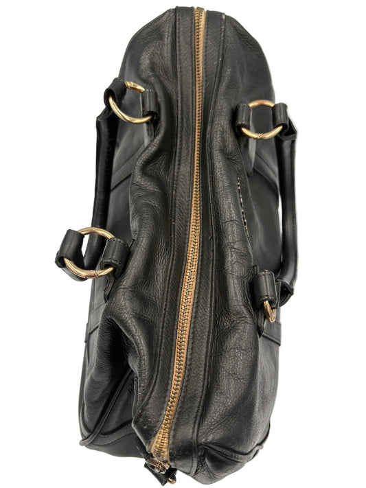 Miu Miu Black Leather Bowler Bag