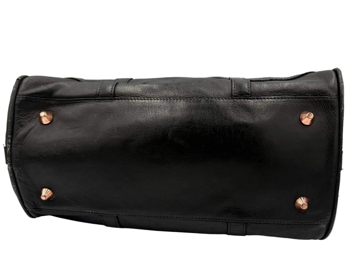 Miu Miu Black Leather Bowler Bag