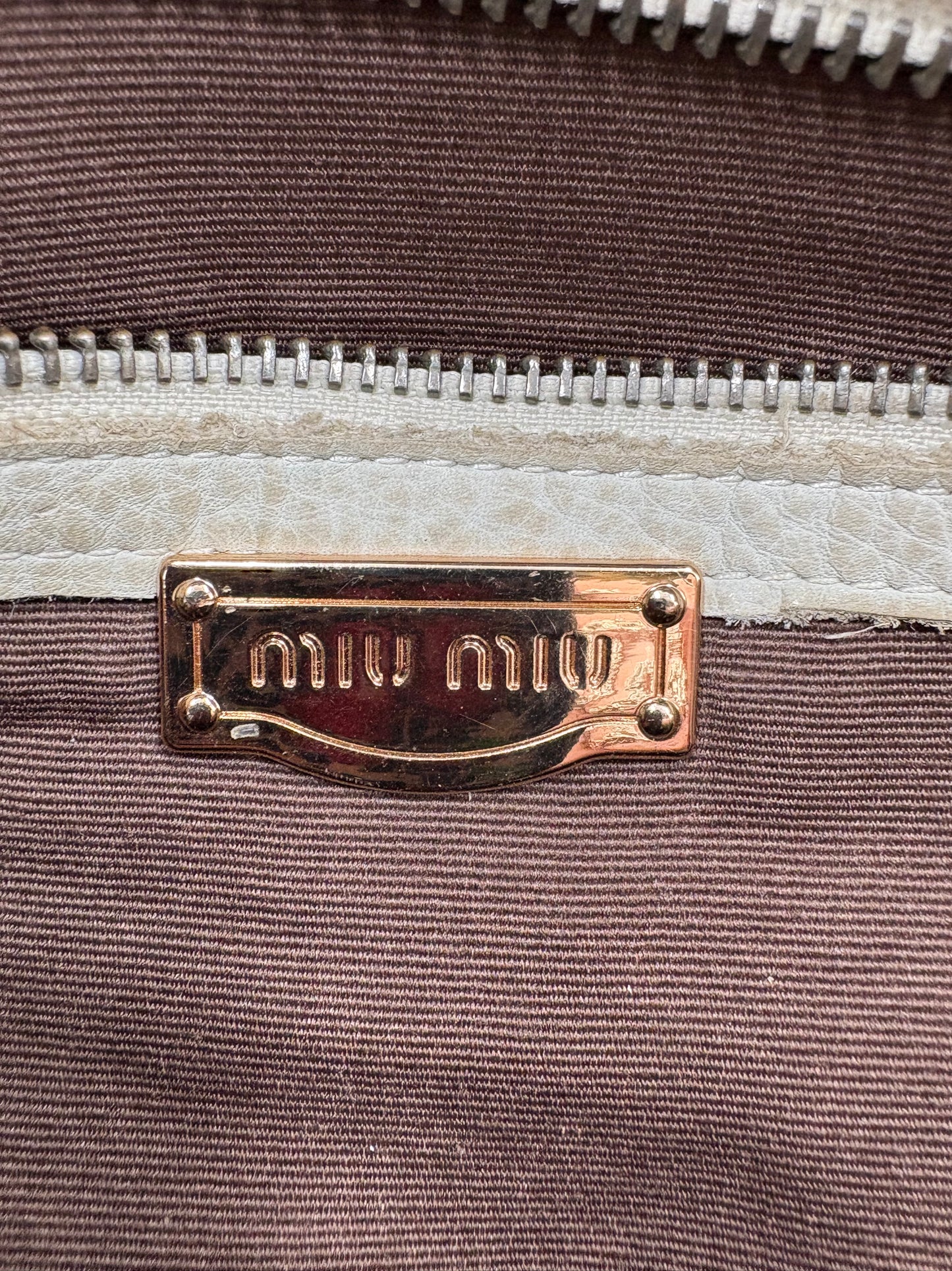 Miu Miu Black Leather Bowler Bag