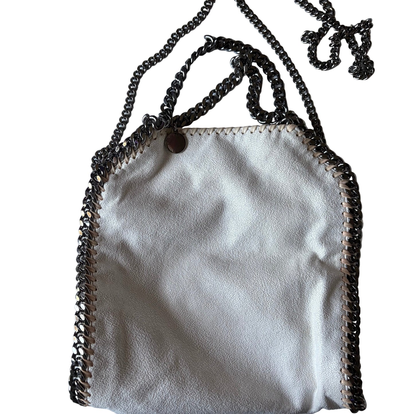 Stella McCartney Falabella Tote- Opal White Iridescent Vegan Leather
